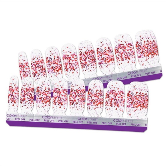 *Retired* Color Street: Love Shack | Valentine’s Day Red Glitter Clear Overlay - Picture 14 of 14